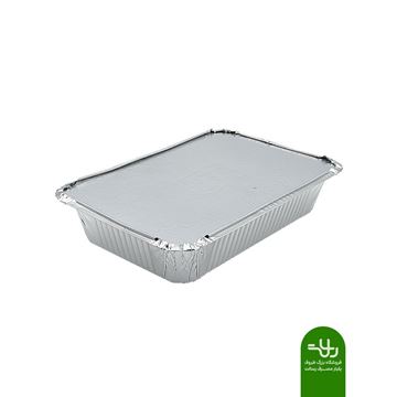 تصویر ظرف آلومینیومی یک‌پرس سنگین کد105
