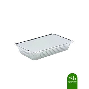 تصویر ظرف آلومینیومی یک‌پرس کوچک سبک کد‌711