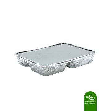 تصویر ظرف آلومینیومی سه‌خانه سبک کد‌729