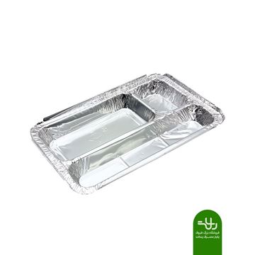 تصویر ظرف آلومینیومی سه‌خانه کبابی ویژه کد‌123